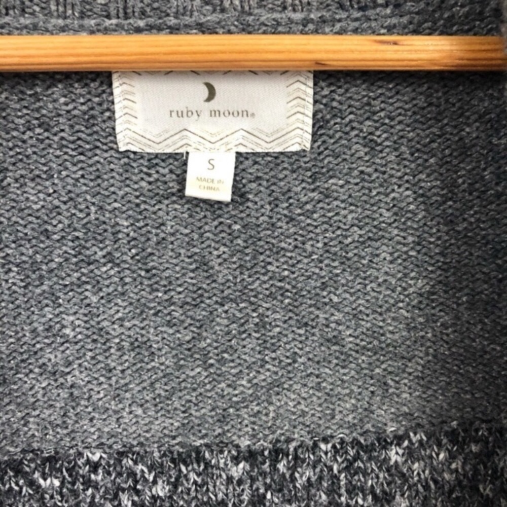 Anthropologie Ruby Moon Colorblock Open Cardigan - image 3